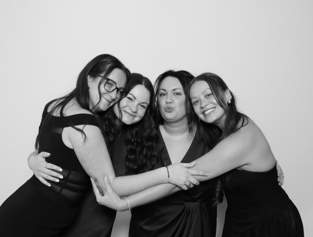 Candid photo booth moment with Captics at a birthday party in the Tri-Cities of Ontario